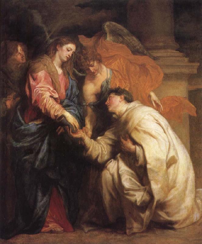 Anthony Van Dyck The mystic marriage of the Blessed Hermann Foseph with Mary oil painting image